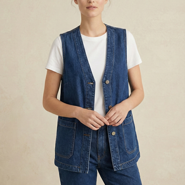 The Downtown Denim Vest